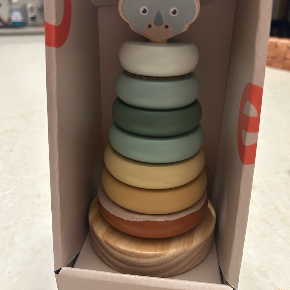 Wooden Dinosaur Stacking Toy - Multicolor